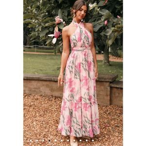 Petal & Pup Pink Floral Maxi Dress